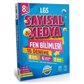 8. Sınıf LGS Sayısal Medya Fen Bilimleri 16 Deneme Ünlüler Yayınları
