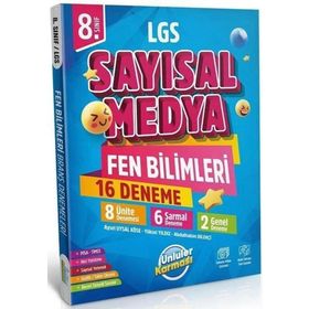 8. Sınıf LGS Sayısal Medya Fen Bilimleri 16 Deneme Ünlüler Yayınları