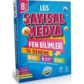 8. Sınıf LGS Sayısal Medya Fen Bilimleri 16 Deneme Ünlüler Yayınları