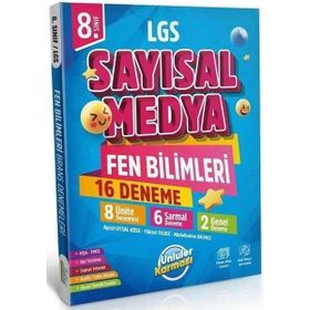 8. Sınıf LGS Sayısal Medya Fen Bilimleri 16 Deneme Ünlüler Yayınları