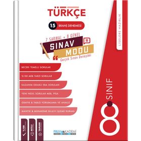 8. Sınıf Lgs Sınav Modu Türkçe Branş Deneme-Pruva Akademi Yayınları