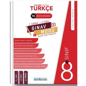 8. Sınıf Lgs Sınav Modu Türkçe Branş Deneme-Pruva Akademi Yayınları