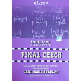 8. Sınıf Lgs Son Kontrol İngilizce Denemesi-Bilfen Yayınları
