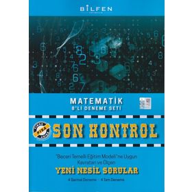 8. Sınıf Lgs Son Kontrol Matematik Denemesi-Bilfen Yayınları