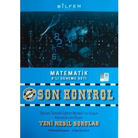 8. Sınıf Lgs Son Kontrol Matematik Denemesi-Bilfen Yayınları