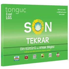 8.Sınıf LGS Son Tekrar Din Kültürü ve Ahlak Bilgisi-Tonguç Akademi