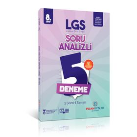 8. Sınıf LGS Soru Analizli 5 Deneme Puan Yayınları