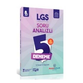 8. Sınıf LGS Soru Analizli 5 Deneme Puan Yayınları