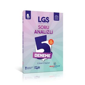 8. Sınıf LGS Soru Analizli 5 Deneme Puan Yayınları