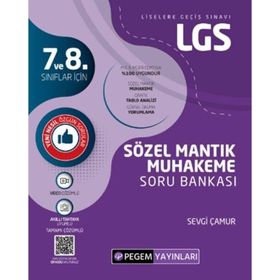 8. Sınıf LGS Sözel Mantık Muhakeme Soru Bankası - Pegem Yayınları