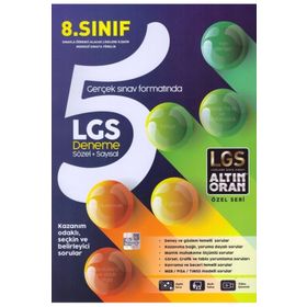 8.Sınıf LGS Sözel Sayısal Altın Oran 5 Deneme Borealıs Yayıncılık