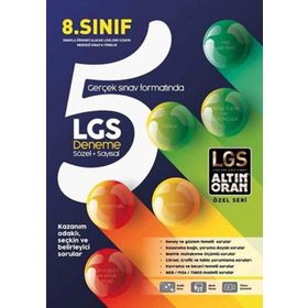 8.Sınıf LGS Sözel Sayısal Altın Oran 5 Deneme Borealıs Yayıncılık