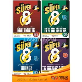 8.Sınıf LGS Süper 4'lü Soru Bankası Seti Nitelik Yayınları