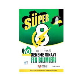 8. Sınıf LGS Süper Fen Bilimleri Yeni Nesil 10 Deneme Sınavı-Nitelik Yayınları