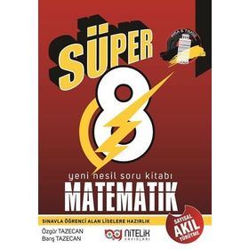 8.Sınıf LGS Süper Matematik Akıl Yürütme Soru Bankası Nitelik Yayınları