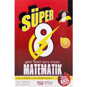 8.Sınıf LGS Süper Matematik Akıl Yürütme Soru Bankası Nitelik Yayınları