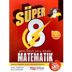 8.Sınıf LGS Süper Matematik Akıl Yürütme Soru Bankası Nitelik Yayınları