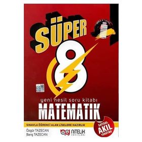 8.Sınıf LGS Süper Matematik Akıl Yürütme Soru Bankası Nitelik Yayınları