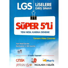 8. Sınıf Lgs Süper Yeni Nesil 5 Deneme-Nitelik Yayınları