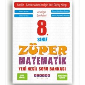 8. Sınıf Lgs Süper Zeka Matematik Soru Bankası-Nartest Yayınları