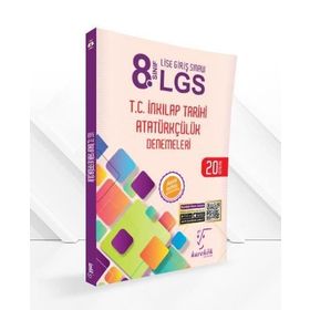 8. Sınıf LGS T.C. İnkılap Tarihi Atatürkçülük 20 Deneme Karekök Yayınları