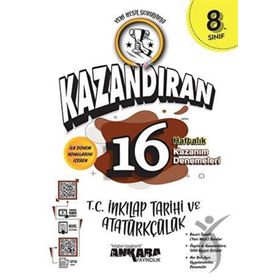 8. Sınıf LGS T.c İnkılap Tarihi ve Atatürk Kazandıran 16 Haftalık Kazanım Denemeleri - Ankara Yayıncılık