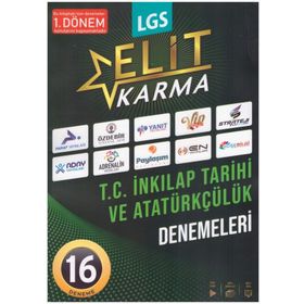 8. Sınıf LGS T.C. İnkılap Tarihi ve Atatürkçülük 1. Dönem Elit Karma 16'lı Deneme - Paraf Yayınları