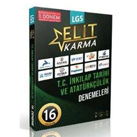 8. Sınıf LGS T.C. İnkılap Tarihi ve Atatürkçülük 1. Dönem Elit Karma 16'lı Deneme - Paraf Yayınları