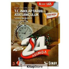 8. Sınıf LGS T.C. İnkılap Tarihi ve Atatürkçülük 24 Adımda Özel Konu Anlatımlı Soru Bankası Sınav Yayınları
