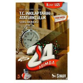 8. Sınıf LGS T.C. İnkılap Tarihi ve Atatürkçülük 24 Adımda Özel Konu Anlatımlı Soru Bankası Sınav Yayınları