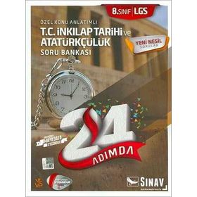 8. Sınıf LGS T.C. İnkılap Tarihi Ve Atatürkçülük 24 Adımda Soru Bankası Sınav Yayınları