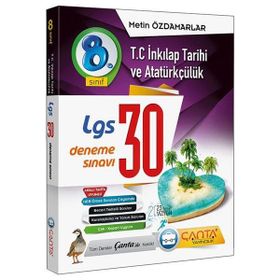 8. Sınıf LGS T.C. İnkılap Tarihi ve Atatürkçülük 30 Deneme Sınavı Çanta Yayıncılık