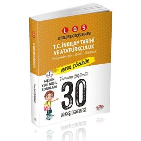 8. Sınıf LGS T.C. İnkılap Tarihi ve Atatürkçülük 30 Deneme Sınavı Çanta Yayıncılık