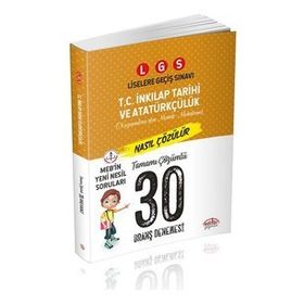 8. Sınıf LGS T.C. İnkılap Tarihi ve Atatürkçülük 30 Deneme Sınavı Editör Yayınları