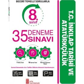 8. Sınıf LGS T.C. İnkılap Tarihi ve Atatürkçülük 35 Deneme Sınavı - AtaYayınları