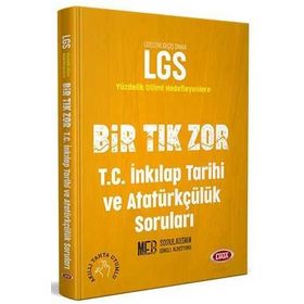 8. Sınıf LGS T.C. İnkılap Tarihi ve Atatürkçülük Bir Tık Zor Soruları-Data Yayınları