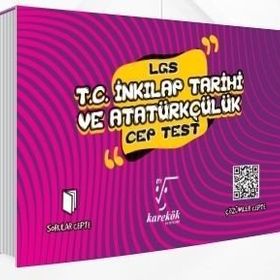 8. Sınıf LGS T.C. İnkılap Tarihi Ve Atatürkçülük Cep Test Karekök YayınlarI