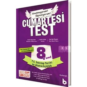 8. Sınıf LGS T.C. İnkılap Tarihi ve Atatürkçülük Cumartesi Test Basamak Yayınları