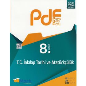 8. Sınıf LGS T.C. İnkılap Tarihi ve Atatürkçülük Pdf Planlı Ders Föyü Martı Okul Yayınları