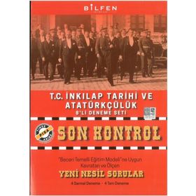 8. Sınıf LGS T.C. İnkılap Tarihi ve Atatürkçülük Son Kontrol 8'li Deneme Seti-Bilfen Yayınları