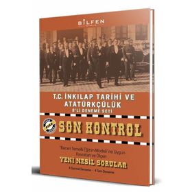8. Sınıf LGS T.C. İnkılap Tarihi ve Atatürkçülük Son Kontrol 8'li Deneme Seti-Bilfen Yayınları
