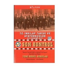 8. Sınıf LGS T.C. İnkılap Tarihi ve Atatürkçülük Son Kontrol 8'li Deneme Seti-Bilfen Yayınları
