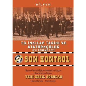 8. Sınıf LGS T.C. İnkılap Tarihi ve Atatürkçülük Son Kontrol 8'li Deneme Seti-Bilfen Yayınları