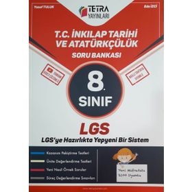 8. Sınıf LGS T.C. İnkılap Tarihi ve Atatürkçülük Soru Bankası-Tetra Yayınları