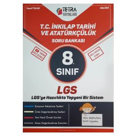 8. Sınıf LGS T.C. İnkılap Tarihi ve Atatürkçülük Soru Bankası-Tetra Yayınları