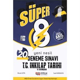 8. Sınıf Lgs T.C. İnkılap Tarihi ve Atatürkçülük Süper Yeni Nesil 20 Deneme Sınavı-Nitelik Yayınları