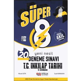 8. Sınıf Lgs T.C. İnkılap Tarihi ve Atatürkçülük Süper Yeni Nesil 20 Deneme Sınavı-Nitelik Yayınları