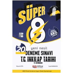 8. Sınıf Lgs T.C. İnkılap Tarihi ve Atatürkçülük Süper Yeni Nesil 20 Deneme Sınavı-Nitelik Yayınları