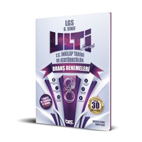 8. Sınıf LGS T.C İnkılap Tarihi ve Atatürkçülük Ulti Serisi Branş Denemeleri Bes Yayınları