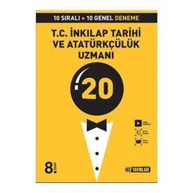 8. Sınıf LGS T.C. İnkılap Tarihi Ve Atatürkçülük Uzmanı 20 Deneme-Hız Yayınları